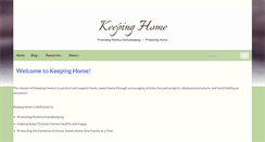 Desktop Screenshot of keeping-home.com